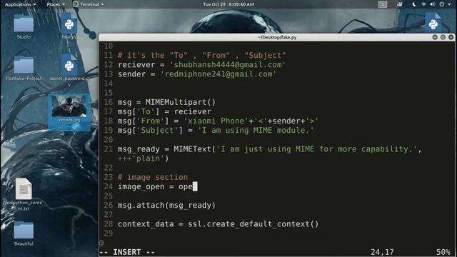 Emails With PYthon 7 - Sending Images to Gmail with Python смотреть онлайн