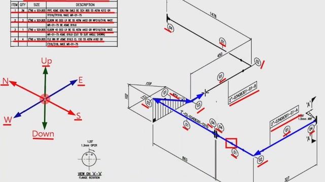 Easy İsometric Tutorial. Piping 3D model смотреть онлайн