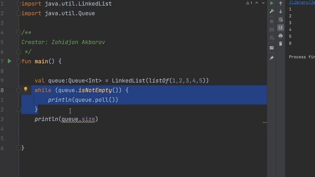 Kotlin Queue va Stack. смотреть онлайн