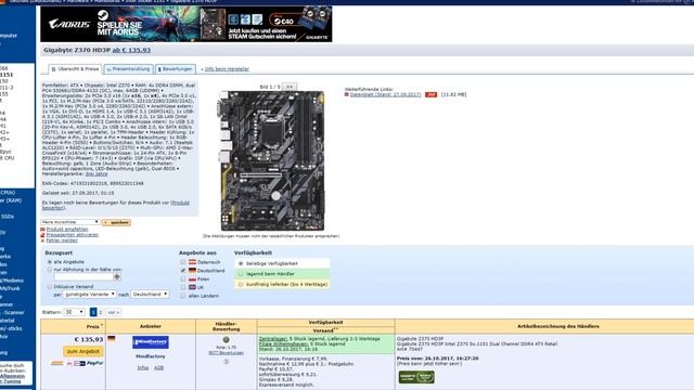 1300€ Gaming PC Oktober 2017 | Ryzen 5 oder Coffee Lake + GTX 1080 | Computer günstig kaufen смотреть онлайн