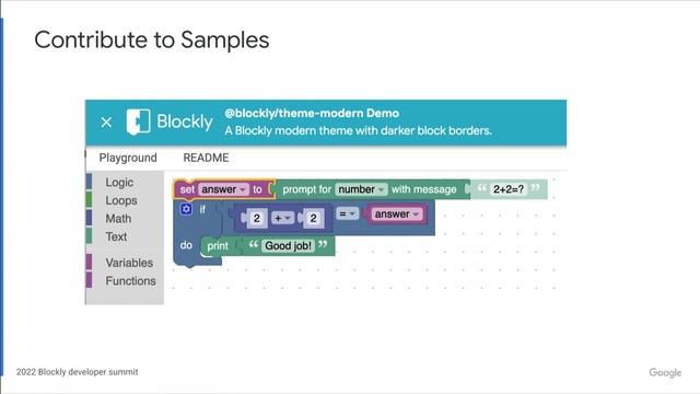 2022 Blockly Developers Summit: Contributing to Blockly смотреть онлайн