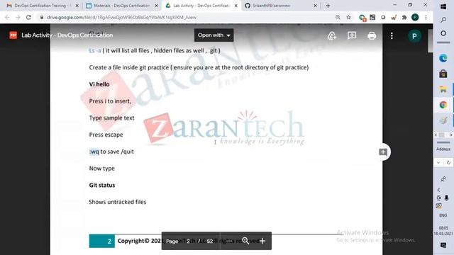 LIVE | Version control with GIT | DevOps Certification Training | ZaranTech смотреть онлайн