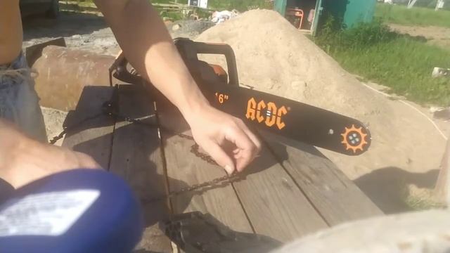 Обзор цепной электрической пилы ACDC EC-2200 смотреть онлайн