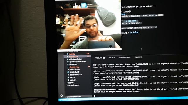 Mouse control with hands tracking. Python-opencv смотреть онлайн