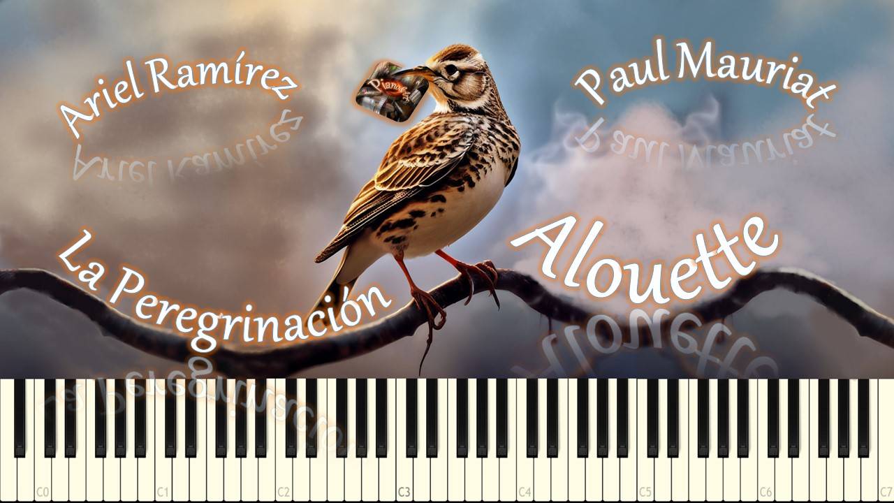 Alouette/La Peregrinación) (музыка из "В мире животных") piano tutorial [НОТЫ + MIDI] смотреть онлайн