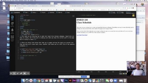 LiveWeave- HTML free online editor- Basic linking Lab2