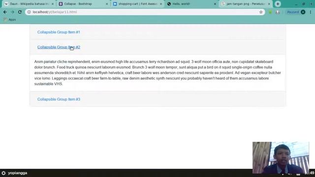 Belajar Membuat Website dengan Bootstrap 4 #12 Web Collapse смотреть онлайн