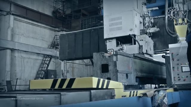 Продольно-шлифовальный станок. Шлифовка станины смотреть онлайн