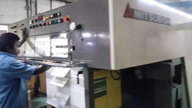 MITSUBISHI DIAMOND D3000LS FOUR COLOUR PRESS WITH TOWER COATER смотреть онлайн