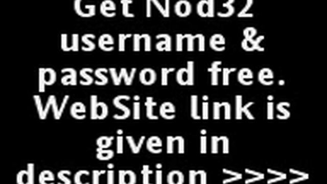Eset Nod32 Free Username & Password смотреть онлайн
