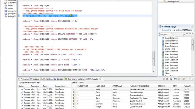 SQL QUERY WHERE CLAUSE LESS THAN OR EQUALTO смотреть онлайн