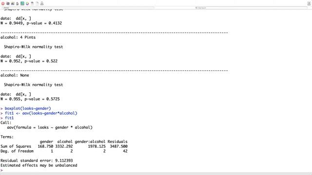 2 Way ANOVA Example part II смотреть онлайн