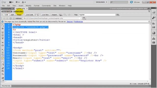 Simple PHP Log-in System Part1 - AR Mohamed saad смотреть онлайн