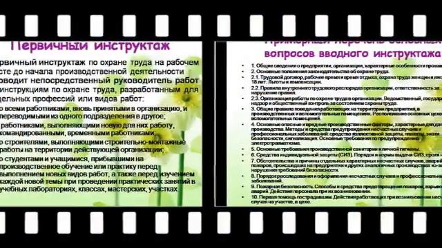 Презентация на тему Виды инструктажей работников по охране труда, порядок их проведения и оформлени смотреть онлайн
