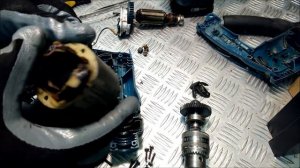 Дрель MAKITA HP 1620 искрит дымит, РАЗБОРКА ДИАГНОСТИКА\Repair drills : sparks smokes