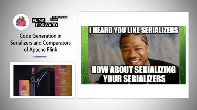 Flink Forward 2016: Gábor Horváth - Code Generation in Serializers and Comparators of Apache Flink смотреть онлайн