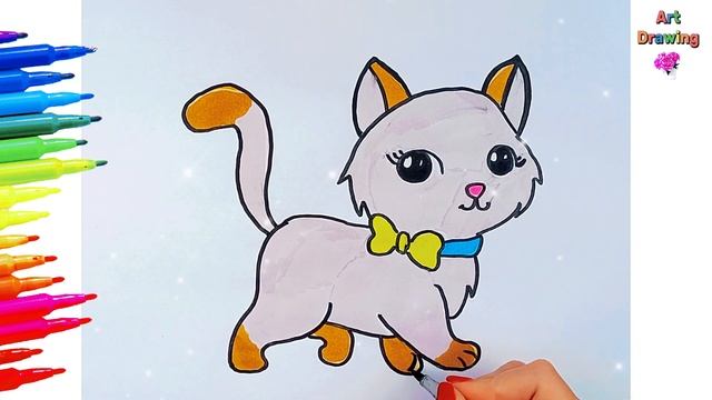 ✏️How to Draw a Cat ? Dog ? Horse ? and Whale ? Drawing Tutorial Art ? смотреть онлайн
