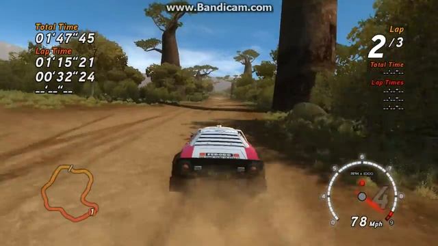 SEGA RALLY 3 SAFARI TIME ATTACK - 720p 50fps lancia stratos (1976) short and sweet time trial смотреть онлайн