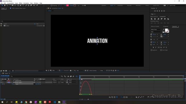 Минималистичная текстовая анимация и Маски - After Effects для начинающих #6 смотреть онлайн