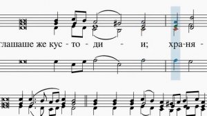 Ирмосы Великой Субботы "Волною морскою" в широком расположении