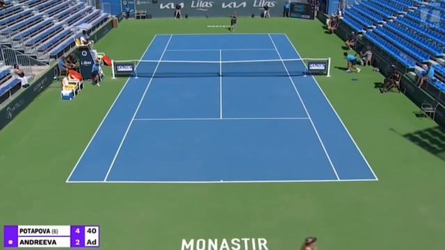 Anastasia Potapova Vs Mirra Andreeva Highlights ... Monastir Open 2022