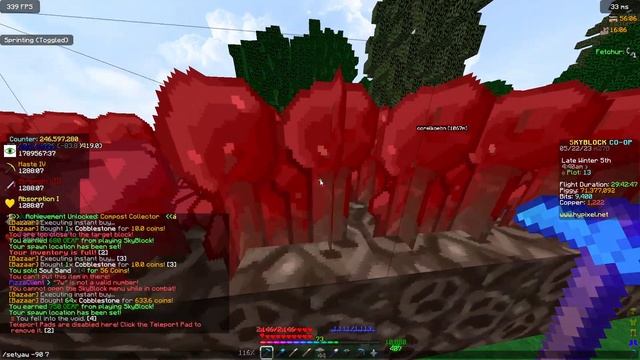 Hypixel Skyblock Garden Teleport Pad Disabled *Fix* Afk/SemiAfk смотреть онлайн