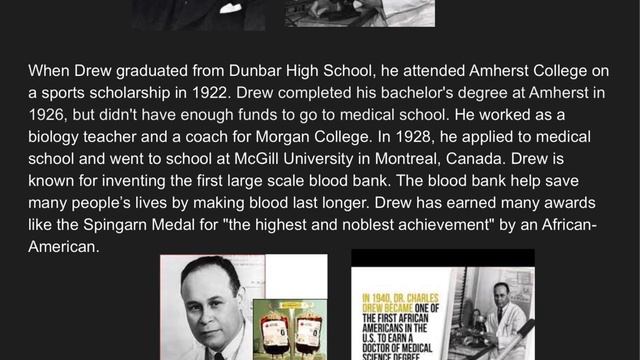 Dr Charles Drew смотреть онлайн