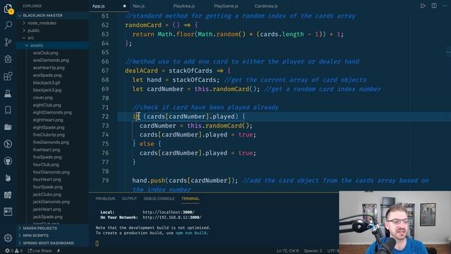 Developer Code Reviews - A React Blackjack Game смотреть онлайн