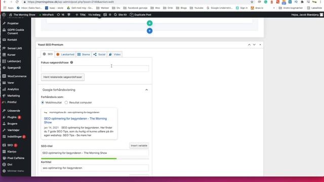 Yoast Video - SEO plugin - Optimering af video i Wordpress og WooCommerce смотреть онлайн