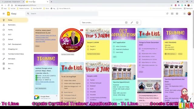 #GoogleTrainer #googlekeep Google Certified Trainer Application Video - Google Keep | Tc Lina смотреть онлайн