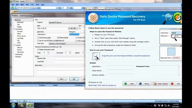 FTP Rush File Transfer Protocol Password Recovery Software To Recover Deleted Passwords Computer смотреть онлайн