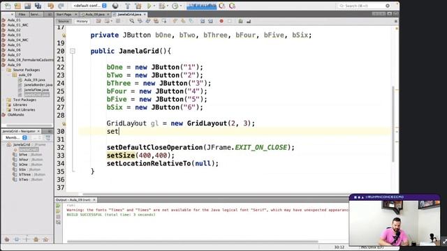 29. GridLayout - Programação Visual em Java смотреть онлайн