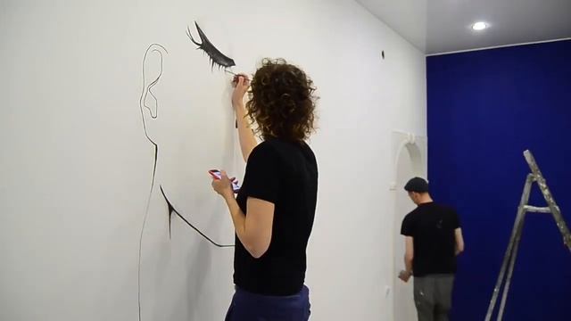 Роспись стены в салоне красоты «Grushka” смотреть онлайн