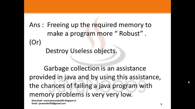 Java Basics Part 1 - Q 05) Garbage Collection Converted смотреть онлайн