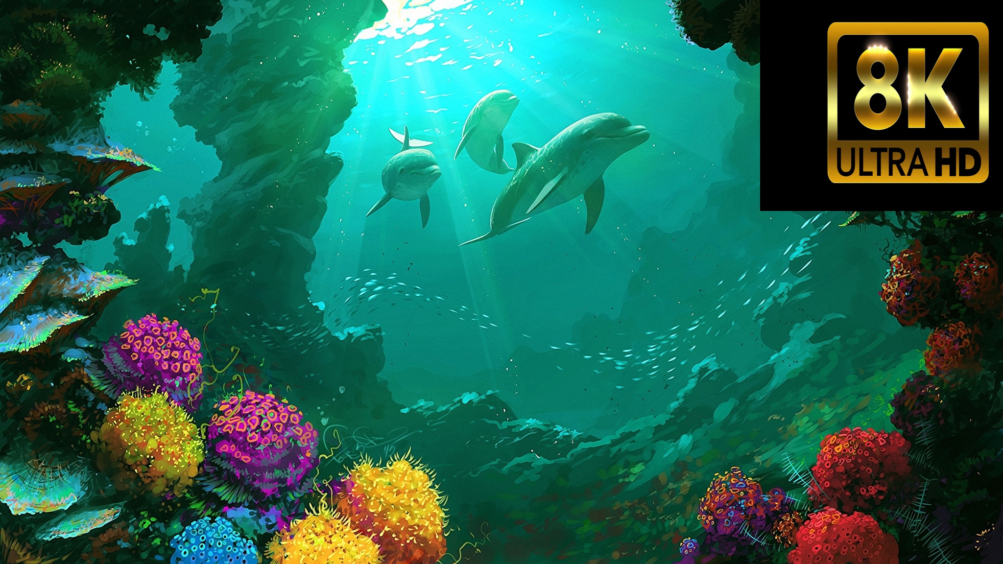 500 Морских видов 8K ULTRA HD 60 FPS • Relaxing Music смотреть онлайн