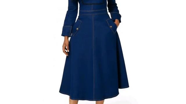 Top sophisticated and stylish long denim/jean dress for girls and women 2021|fashion dress смотреть онлайн