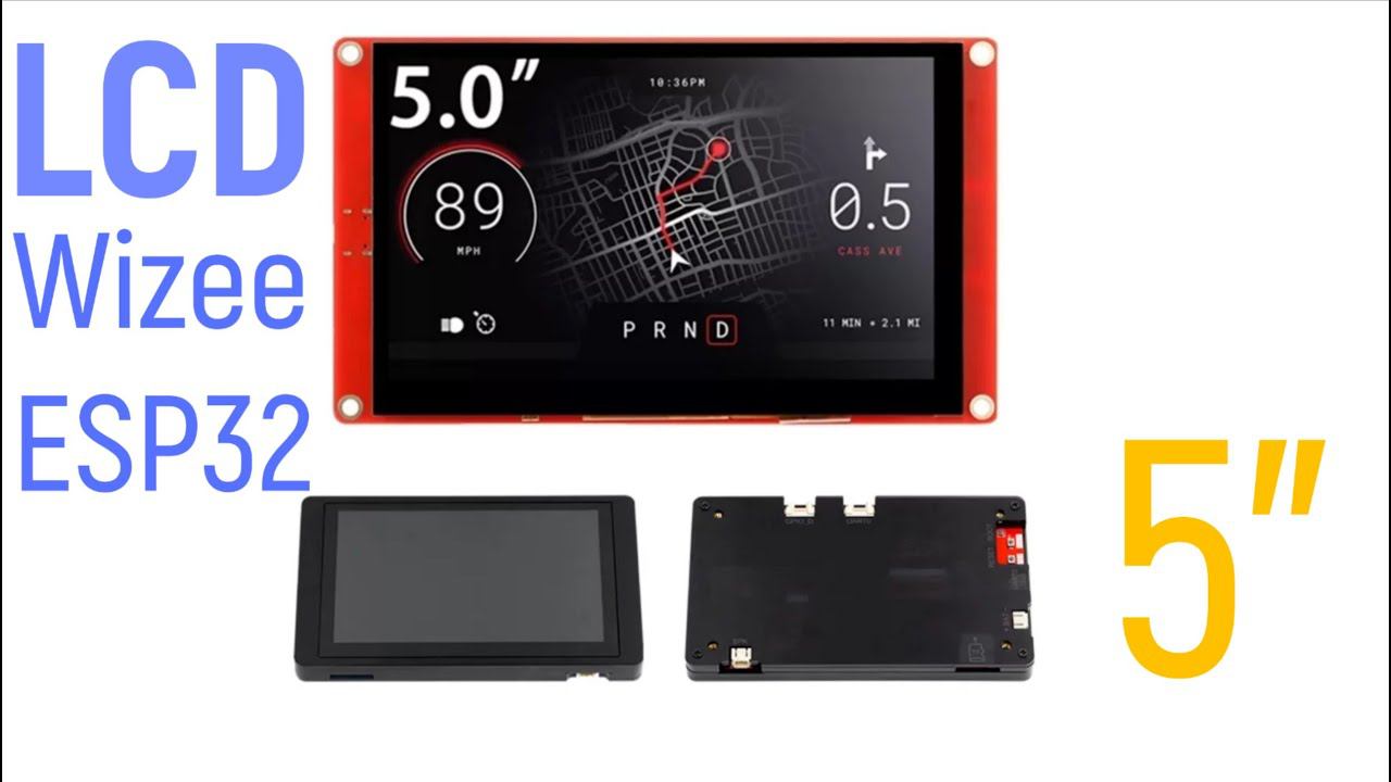 Новый и прогрессивный дисплей - Wizee ESP32 display 5.0 Inch HMI Display 800x480. Wi-Fi & Bluetooth смотреть онлайн