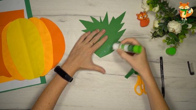 DIY Pumpkin Craft / Як зробити гарбуз з паперу. Аплікація /master fox Diy pumpkin for helloween смотреть онлайн