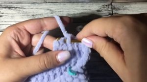 Вязаная шапка крючком/Шапка из плюшевой пряжи