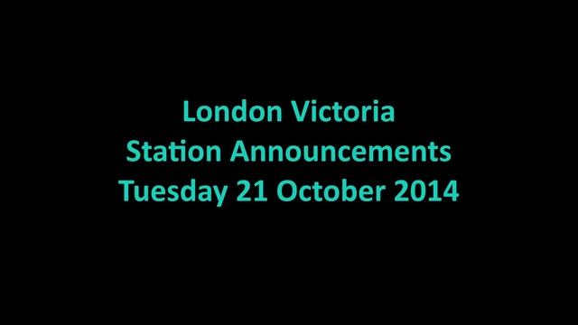 London Victoria, Station Announcements смотреть онлайн