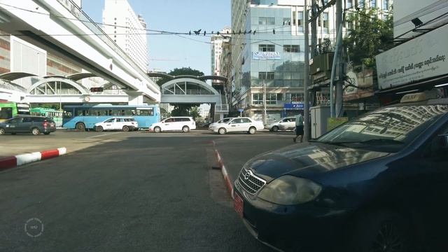 ?? Walking Around DOWNTOWN YANGON MYANMAR 2023 | Binaural City Sound