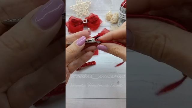 Hair clips. Заколки для волос. Бархатные зажимы. смотреть онлайн