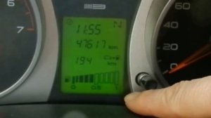 Lada Granta Liftback Бортовой компьютер и установка часов