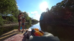 Сплав на плоту по реке Ворона.