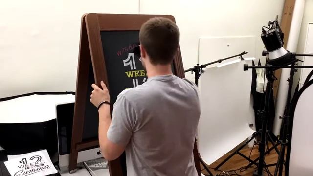 Veselka NYC Chalkboard Lettering Timelapse смотреть онлайн