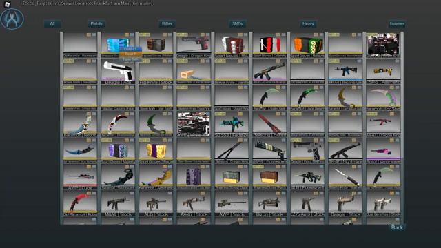 ROBLOX! CS:GO показываю скины смотреть онлайн