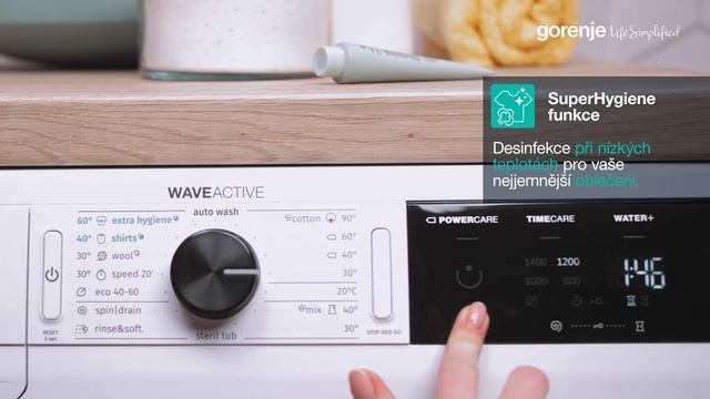 Pračky Gorenje • Funkce SuperHygiene • Čistota a bezpečí смотреть онлайн