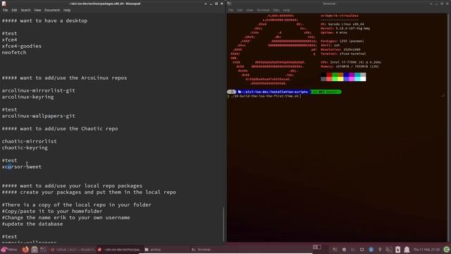 ArcoLinux : 1876 Building the ALCI iso on Garuda Linux смотреть онлайн