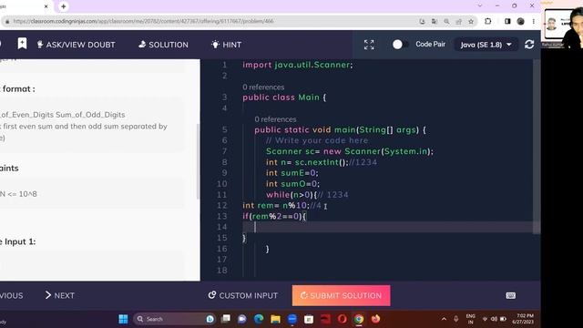Sum of even & odd || easy concept || java смотреть онлайн