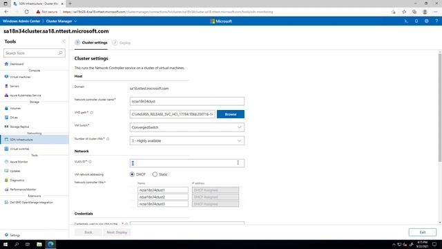SDN Network Controller Deployment Wizard in Windows Admin Center смотреть онлайн